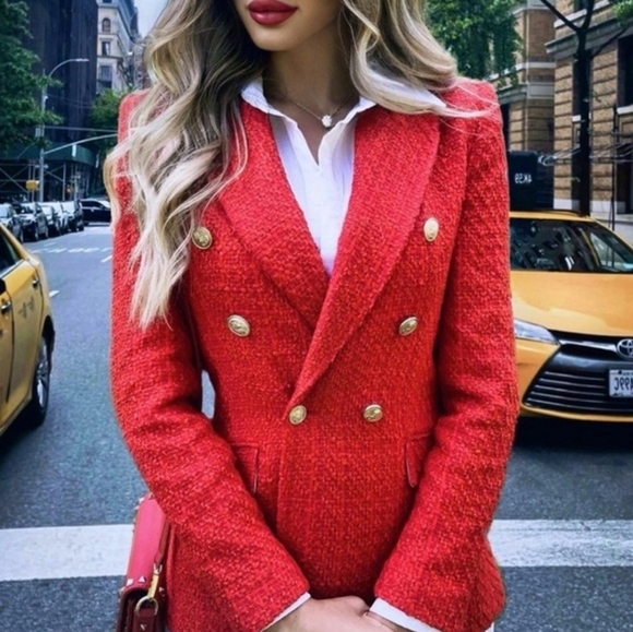 Zara Tweed Blazer - Picture 3 of 16